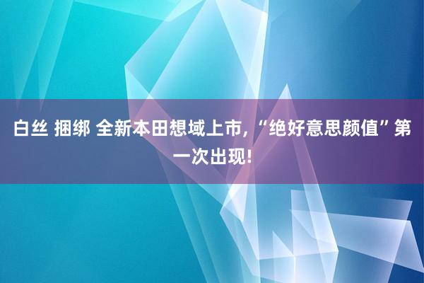 白丝 捆绑 全新本田想域上市， “绝好意思颜值”第一次出现!