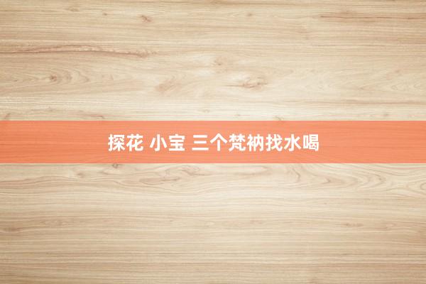 探花 小宝 三个梵衲找水喝